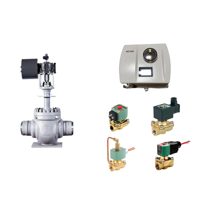 Valve de commande pneumatique avec Neles ND7000 Positionneur de vanne intelligent avec Asco Solénoïde Valve comme fournisseur de vanne Sto