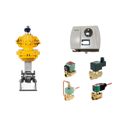 Valve de commande pneumatique avec Neles ND7000 Positionneur de vanne intelligent avec Asco Solénoïde Valve comme fournisseur de vanne Sto