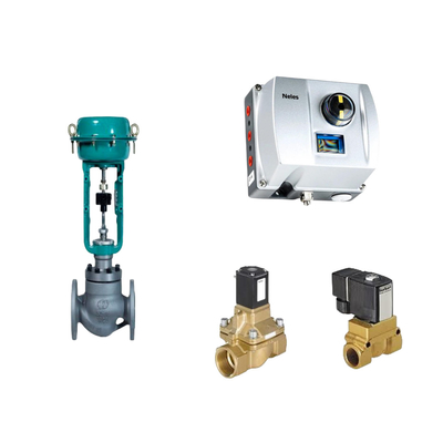 Valve de commande pneumatique chinoise avec Neles ND9000 positionneur de vanne intelligent et vanne solénoïde Burkert