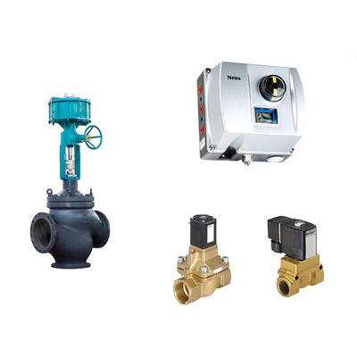 Valve de commande pneumatique chinoise avec Neles ND9000 positionneur de vanne intelligent et vanne solénoïde Burkert