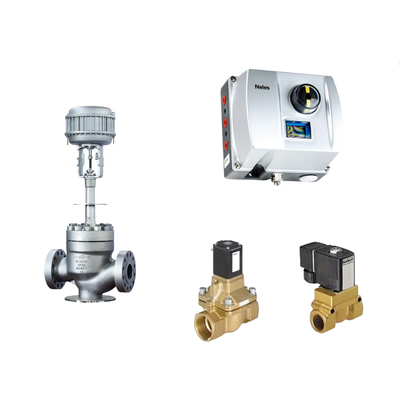 Valve de commande pneumatique chinoise avec Neles ND9000 positionneur de vanne intelligent et vanne solénoïde Burkert