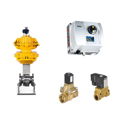 Valve de commande pneumatique chinoise avec Neles ND9000 positionneur de vanne intelligent et vanne solénoïde Burkert