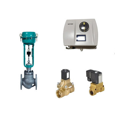 Valve de commande pneumatique chinoise avec positionneur de vanne Neles ND7000 et vanne solénoïde Burkert