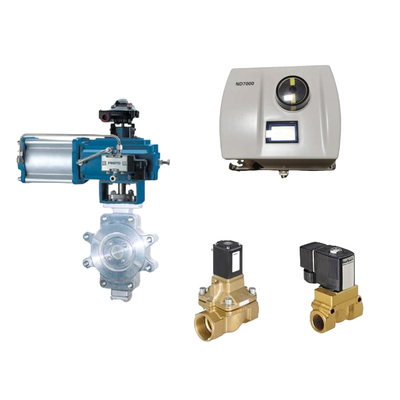 Valve de commande pneumatique chinoise avec positionneur de vanne Neles ND7000 et vanne solénoïde Burkert