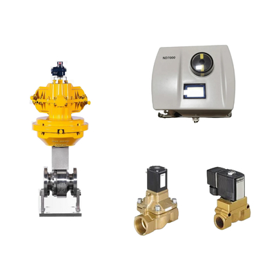 Valve de commande pneumatique chinoise avec positionneur de vanne Neles ND7000 et vanne solénoïde Burkert