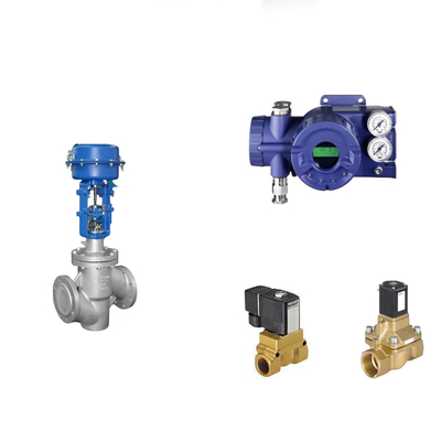 Une soupape de contrôle pneumatique chinoise avec positionneur de soupape Foxboro SRD960 et soupape magnétique Burkert