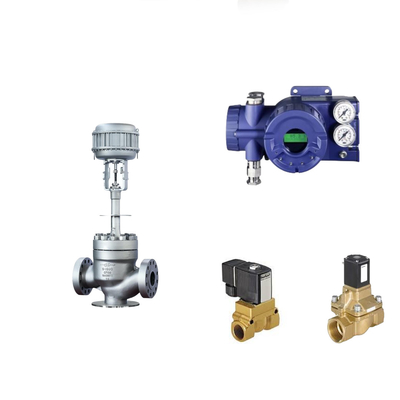Une soupape de contrôle pneumatique chinoise avec positionneur de soupape Foxboro SRD960 et soupape magnétique Burkert