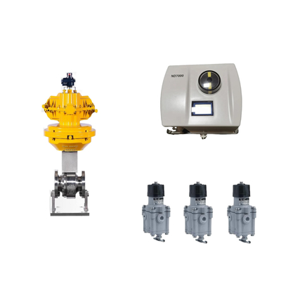 Valve de commande pneumatique chinoise avec positionneur de valve Neles ND7000 et interrupteur de limite EMERSON