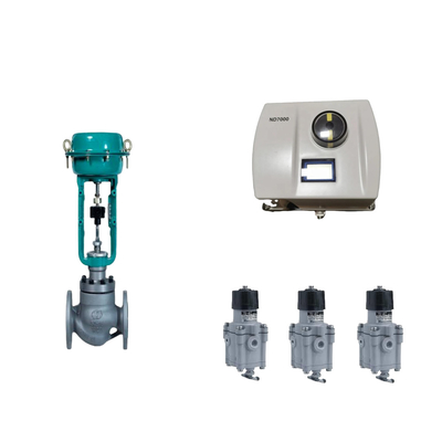 Valve de commande pneumatique chinoise avec positionneur de valve Neles ND7000 et interrupteur de limite EMERSON
