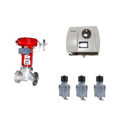 Valve de commande pneumatique chinoise avec positionneur de valve Neles ND7000 et interrupteur de limite EMERSON