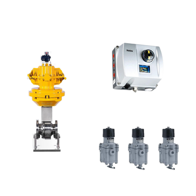 Valve de commande pneumatique chinoise avec Neles ND9000 Positionneur de valve intelligent avec régulateur de filtre Masoneilan 78-40
