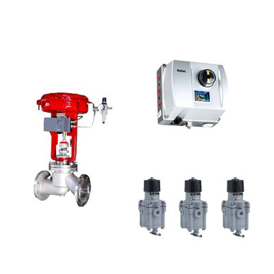 Valve de commande pneumatique chinoise avec Neles ND9000 Positionneur de valve intelligent avec régulateur de filtre Masoneilan 78-40