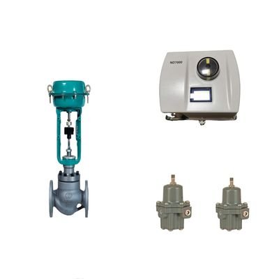 Valve de commande pneumatique chinoise avec positionneur de vanne Neles ND7000 et régulateur de filtre Fisher 67CFR