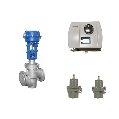 Valve de commande pneumatique chinoise avec positionneur de vanne Neles ND7000 et régulateur de filtre Fisher 67CFR