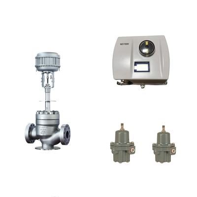 Valve de commande pneumatique chinoise avec positionneur de vanne Neles ND7000 et régulateur de filtre Fisher 67CFR