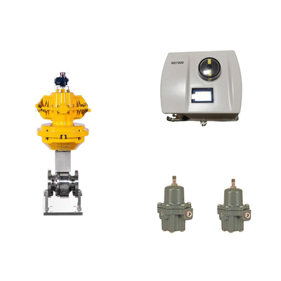 Valve de commande pneumatique chinoise avec positionneur de vanne Neles ND7000 et régulateur de filtre Fisher 67CFR
