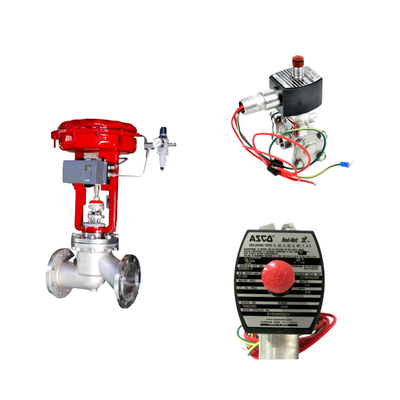 Ventilateur de commande pneumatique chinois avec positionneur de vanne Masoneilan SVI2-21123121 et vanne solénoïde ASCO