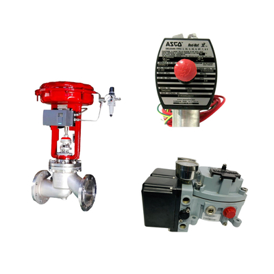 Ventilateur de commande pneumatique chinois avec positionneur de vanne Masoneilan SVI2-21123121 et vanne solénoïde ASCO