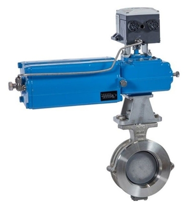 Valve de commande chinoise avec positionneur de vanne Neles NDX Mesto et actionneur pneumatique