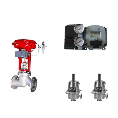 Valve de commande pneumatique avec positionneur Masoneilan SVI2-21123111 et vanne de régulation de pression Fisher SR5
