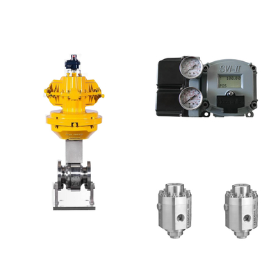 Valve de régulation pneumatique avec positionneur Masoneilan SVI2-21123111 et valve régulatrice de pression Tescom 26-1100