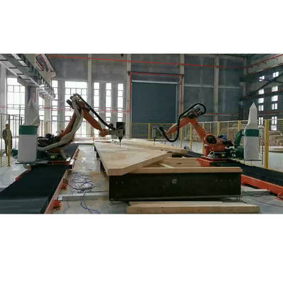 Robot FANUC avec une charge utile de 500 kg pour la manutention de matériaux en tant que rails robotisés