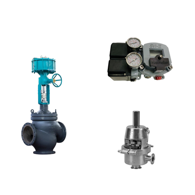 Valve de commande pneumatique avec positionneur Masoneilan SVI2-22123121 et vanne de régulation de pression Fisher SR5