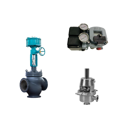 Valve de commande pneumatique avec positionneur Masoneilan SVI2-22123121 et vanne de régulation de pression Fisher SR5