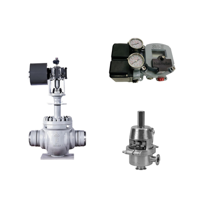 Valve de commande pneumatique avec positionneur Masoneilan SVI2-22123121 et vanne de régulation de pression Fisher SR5