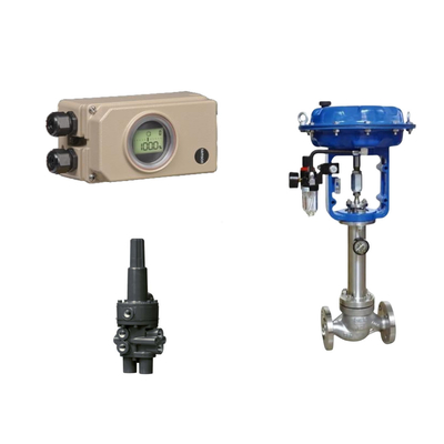 Valve de commande pneumatique chinoise avec positionneur de vanne Samson 3730-3 et vannes de détection de pression Fisher 377