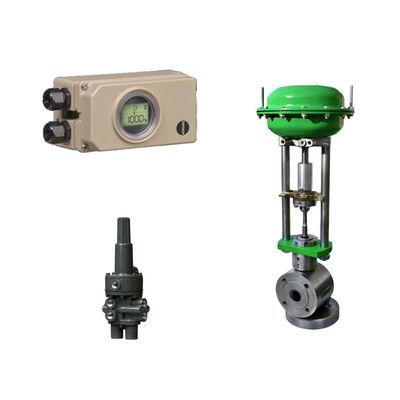 Valve de commande pneumatique chinoise avec positionneur de vanne Samson 3730-3 et vannes de détection de pression Fisher 377