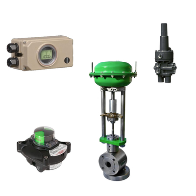 Valve de commande pneumatique avec positionneur Samson 3730-3 et Fisher 377