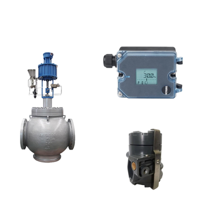 La valve à globe avec positionneur électropneumatique Samson 3725 et le transducteur électropneumatique Fisher 846