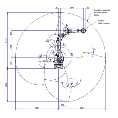 FANUC Robot industriel à 6 axes M-20iD/25 avec positionneur de soudage CNGBS pour le soudage