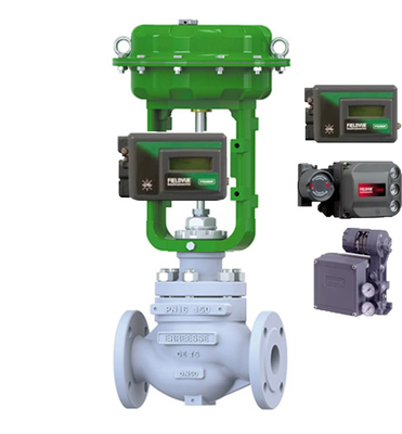 Valve de commande pneumatique avec soupape solénoïde Burkert et positionneur DVC6200 DVC2000 pour applications générales
