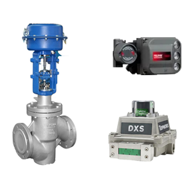 Valve de commande pneumatique de fabrication chinoise avec Fish-er DVC6200 pour les supports à haute température