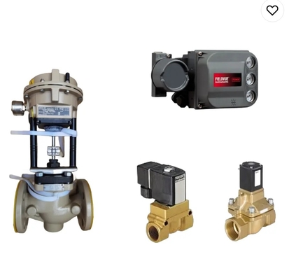 Région de contrôle de l'actionneur linéaire pneumatique SAMSON avec positionneur DVC6200 et soupape solénoïde BURKERT