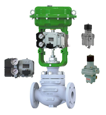 Régulateur Masoneilan gris 78-40 et SVI II AP Smart Valve Positioner avec communication Hart pour la vanne de commande