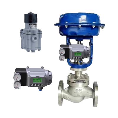 La soupape de commande pneumatique chinoise avec le positionneur pneumatique modèle MASONEILAN SVI3 et le régulateur 78-40 en stock