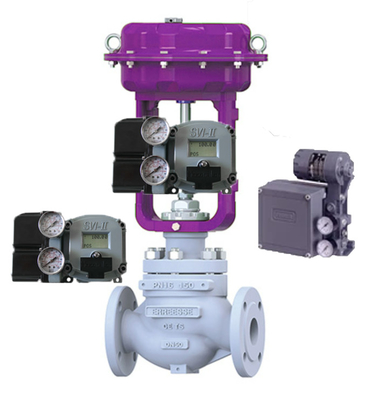 Régulateur Masoneilan gris 78-40 et SVI II AP Smart Valve Positioner avec communication Hart pour la vanne de commande