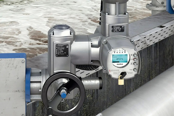 Valve électrique Cinese avec actionneur électrique Auma Fournisseur de stock pour contrôle électrique Vavle