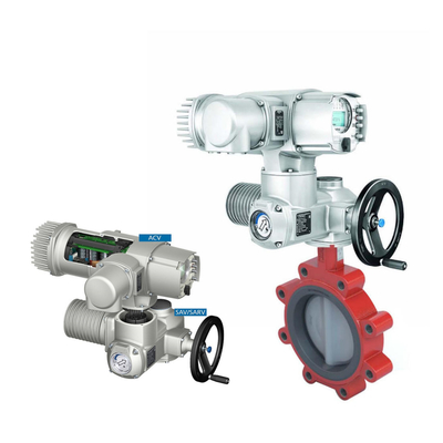 Valve à papillon électrique chinoise avec Auma Muti-turn SA SAR Actuateur électrique en tant que fournisseur de stock