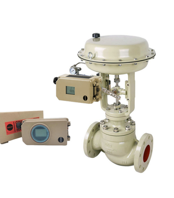 Actuateurs de diaphragme pneumatique Samson 3277 avec vannes à globe chinois et positionneur de vanne numérique Samson 3730-3