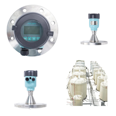 Appareil de mesure du niveau du liquide dans le réservoir de stockage d'huile équipé d'un émetteur de niveau radar FEEJOY RRF5 80 GHz