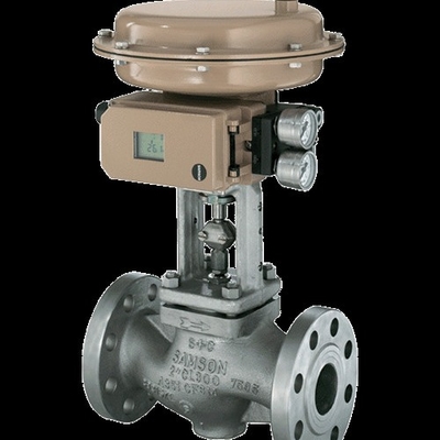 Samson 3241 soupape de commande et 3271-750 centimètres carrés actionneur pneumatique avec 3730-4 positionneur de soupape