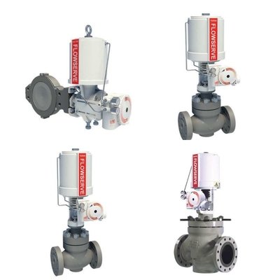 Station de réduction de pression et de déchauffement avec actionneur Valtek VR Flowserve et positionneur de vanne 3200MD