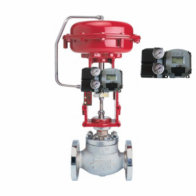 Ventilateur de commande avec positionneur de soupape Masoneilan SVI2-21113121 et soupape solénoïde universelle Emerson Asco L339