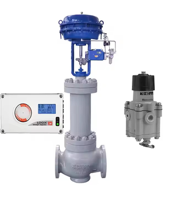 Valve de commande pneumatique avec positionneur de fluxserve Logix 520MD pour le contrôle de la vanne