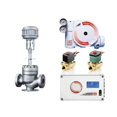 Valve de commande pneumatique avec positionneur de fluxserve Logix 520MD pour positionneur de valve de fluxserve numérique intelligent