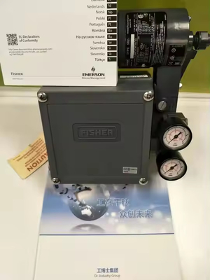 Nouveau positionneur de soupape électro-pneumatique Fisher 3582i avec régulateur de pression et soupape solénoïde